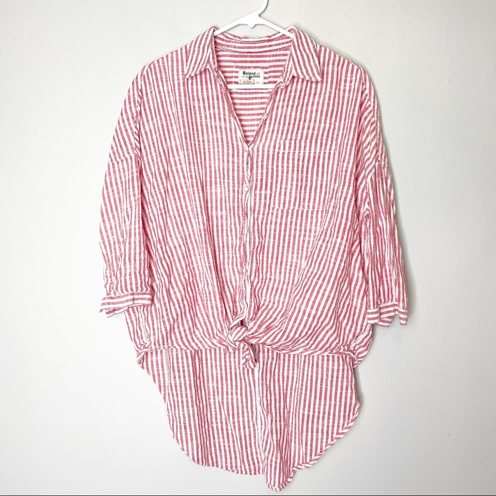 Anthropologie Holding Horses High Low Western High Low Striped Boho XS S